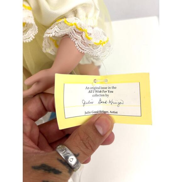 VTG Ashton Drake I Wish You Happiness Porcelain Doll  All I Wish For You Retired - Picture 11 of 16